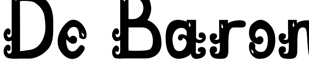 De-Barong font family download free