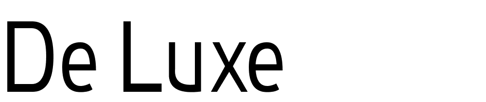 De-Luxe font family download free