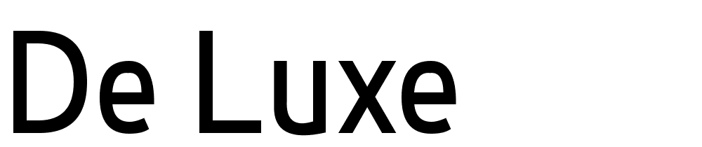 De-Luxe font family download free