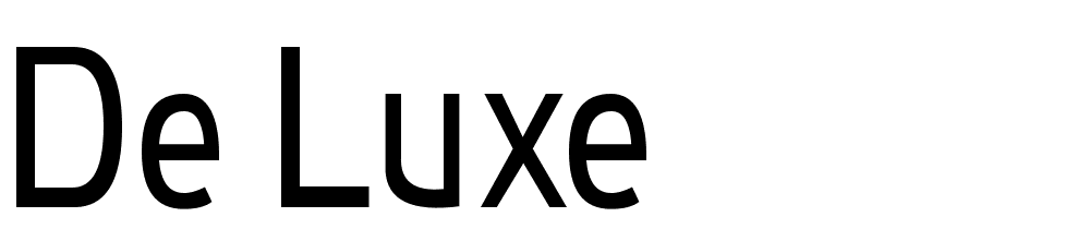 De-Luxe font family download free