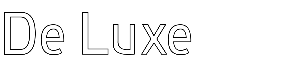 De-Luxe font family download free