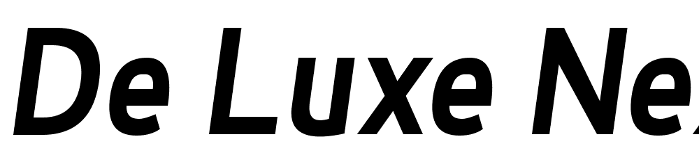 De-Luxe-Next-Italic font family download free