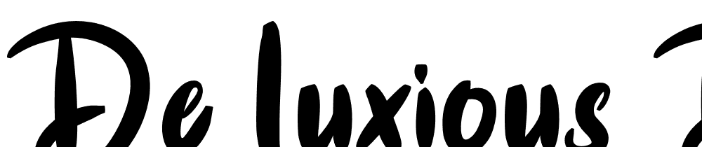 De-Luxious-Demo font family download free