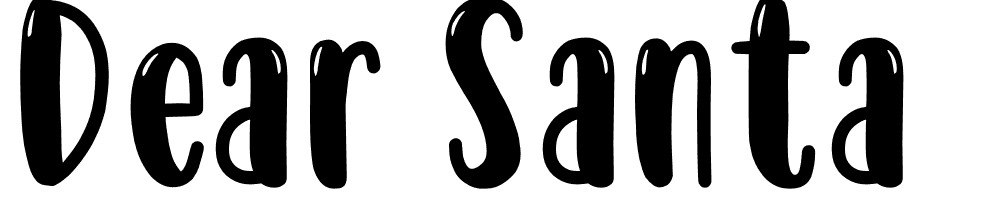 DEAR SANTA font family download free