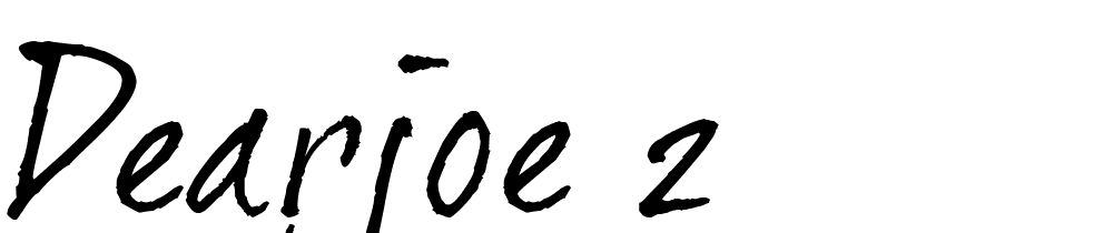 dearJoe-2 font family download free