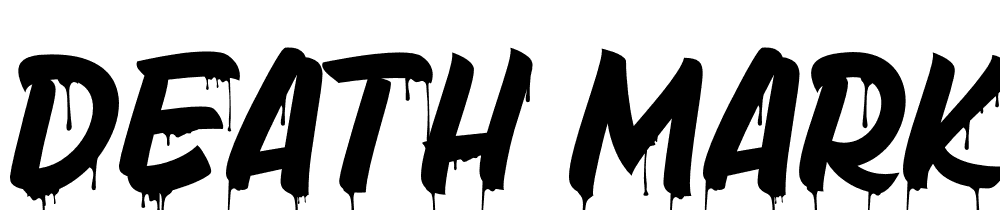 Death-Markers-Drip font family download free