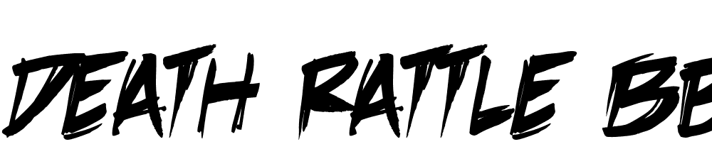 Death Rattle BB font family download free