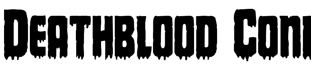 Deathblood-Condensed font family download free