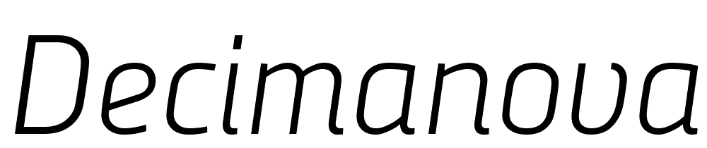 DecimaNova-Regular-5 font family download free