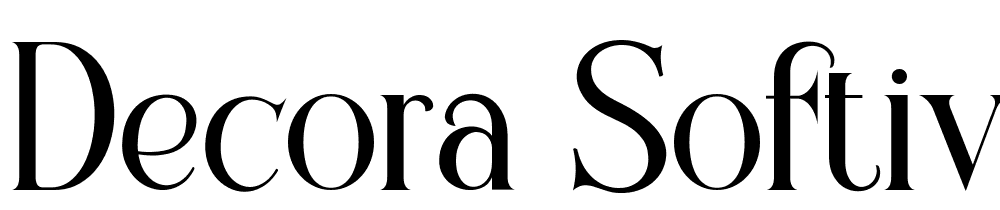 Decora-Softiva font family download free