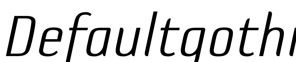 DefaultGothic-OT-AGaugeItalic font family download free