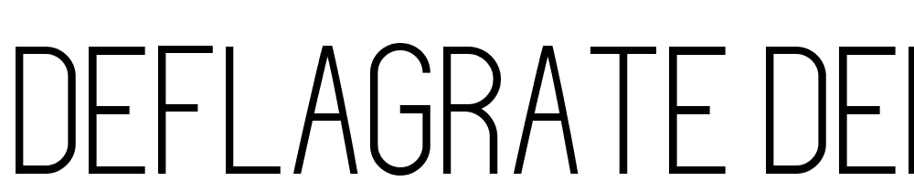 deflagrate-demo font family download free