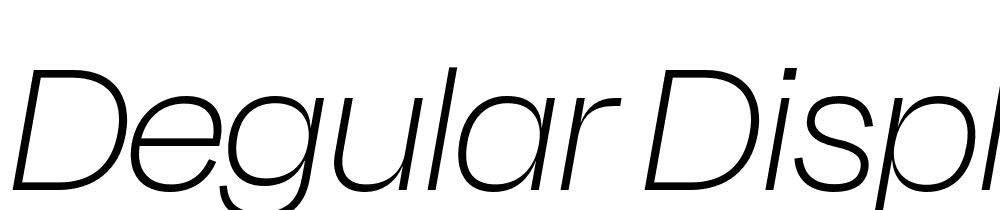 Degular-Display-Demo-Thin-Italic font family download free