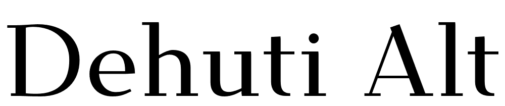 Dehuti-Alt-Bold font family download free