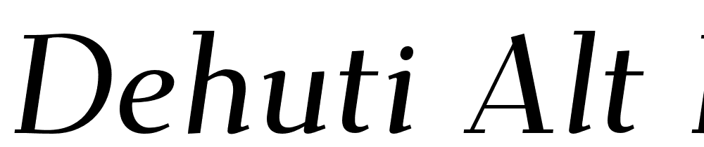 Dehuti-Alt-Bold-Italic font family download free