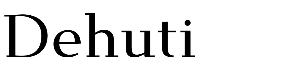 dehuti font family download free