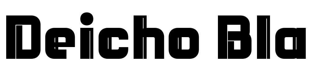 DEICHO-Black font family download free