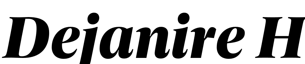 Dejanire-Headline-Black-Italic font family download free