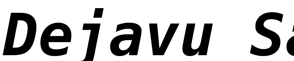 DejaVu-Sans-Mono-Bold-Oblique font family download free