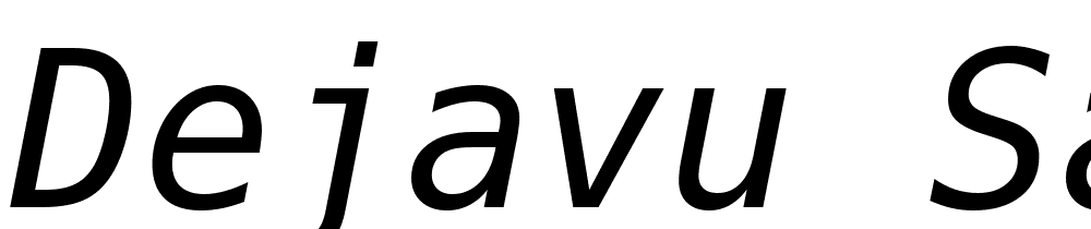 DejaVu-Sans-Mono-Oblique font family download free