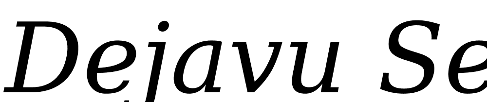 DejaVu-Serif-Italic font family download free