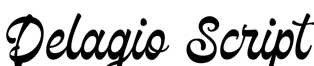 Delagio Script PERSONAL USE font family download free