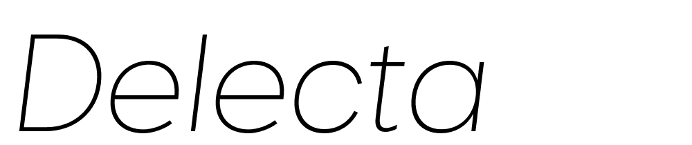 delecta font family download free