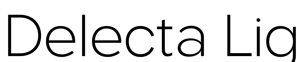 Delecta-Light font family download free