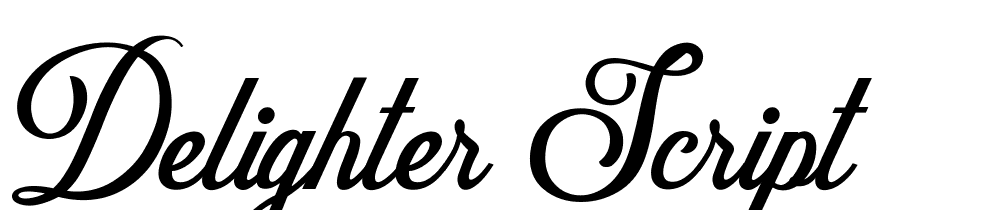 Delighter-Script font family download free