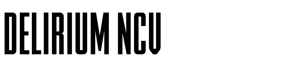 DELIRIUM-NCV font family download free