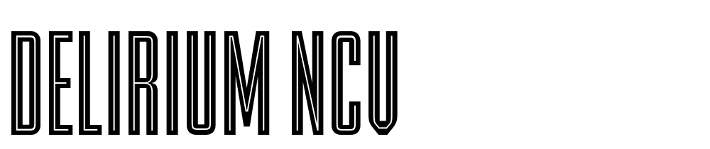 delirium_ncv font family download free