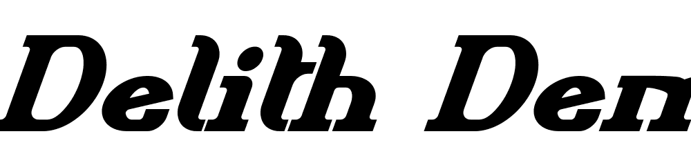Delith-Demo-Bold-Italic font family download free