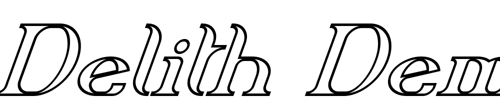 Delith-Demo-Line-Italic font family download free