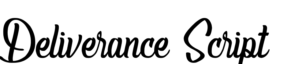 Deliverance-Script font family download free