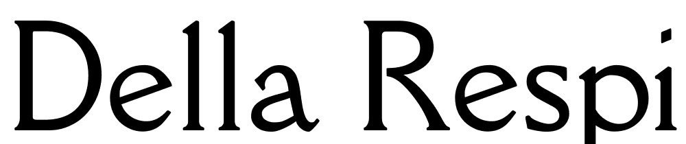 Della Respira font family download free