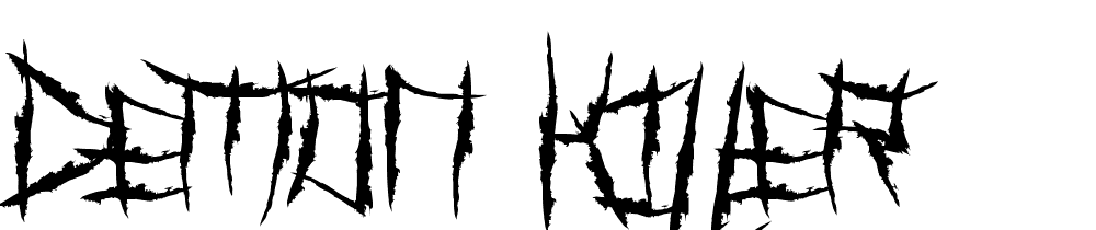 Demon-Killer font family download free