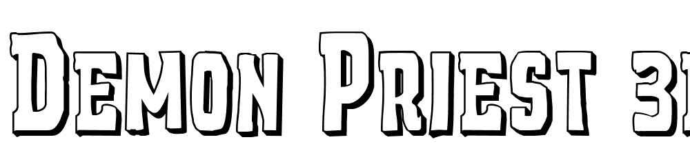 Demon-Priest-3D-Regular font family download free