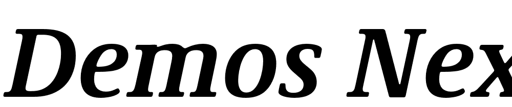 Demos-Next-Pro-Bold-Italic font family download free