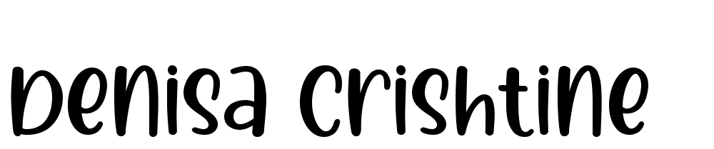 Denisa Crishtine font family download free