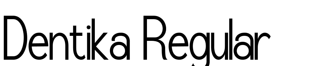 Dentika-Regular font family download free