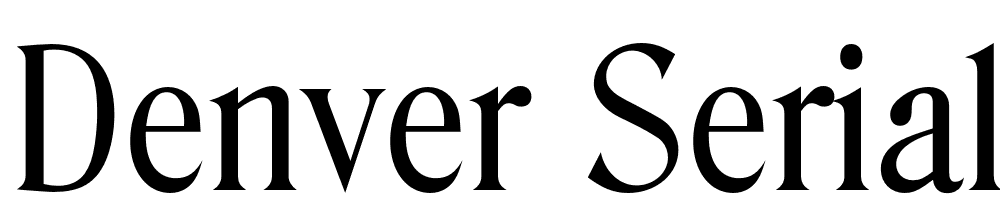 Denver Serial font family download free