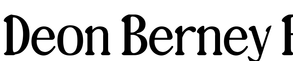 Deon-Berney-Free-Trial font family download free