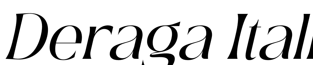 Deraga-Italic font family download free