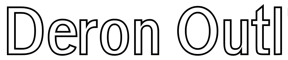 Deron-Outline font family download free