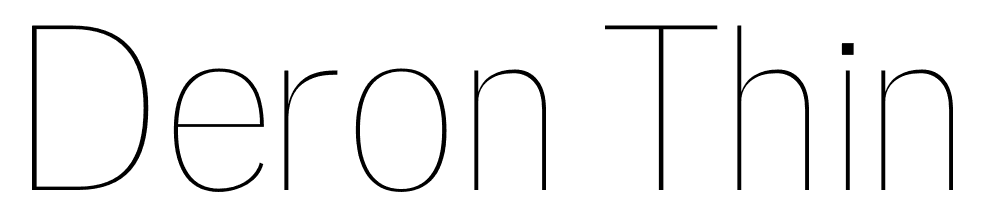 Deron-Thin font family download free