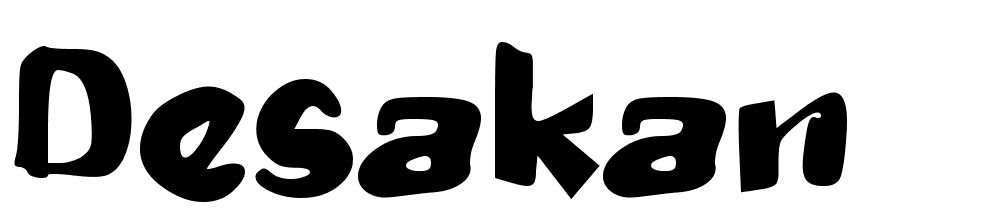 Desakan font family download free