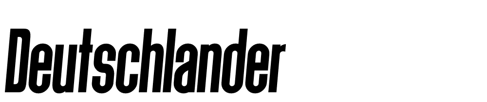 Deutschlander font family download free