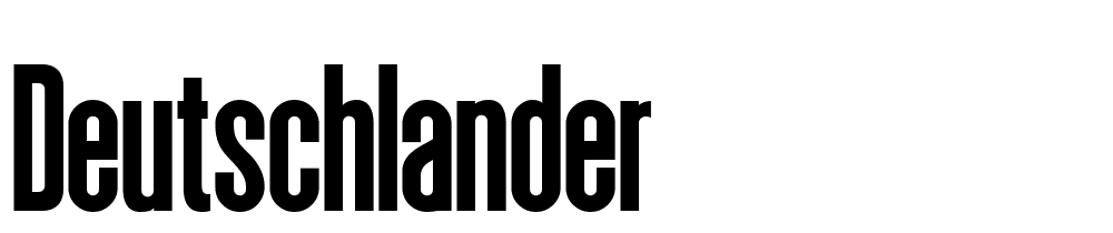 deutschlander font family download free