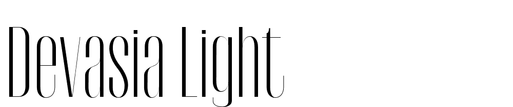 Devasia-Light font family download free