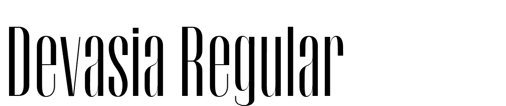 Devasia-Regular font family download free